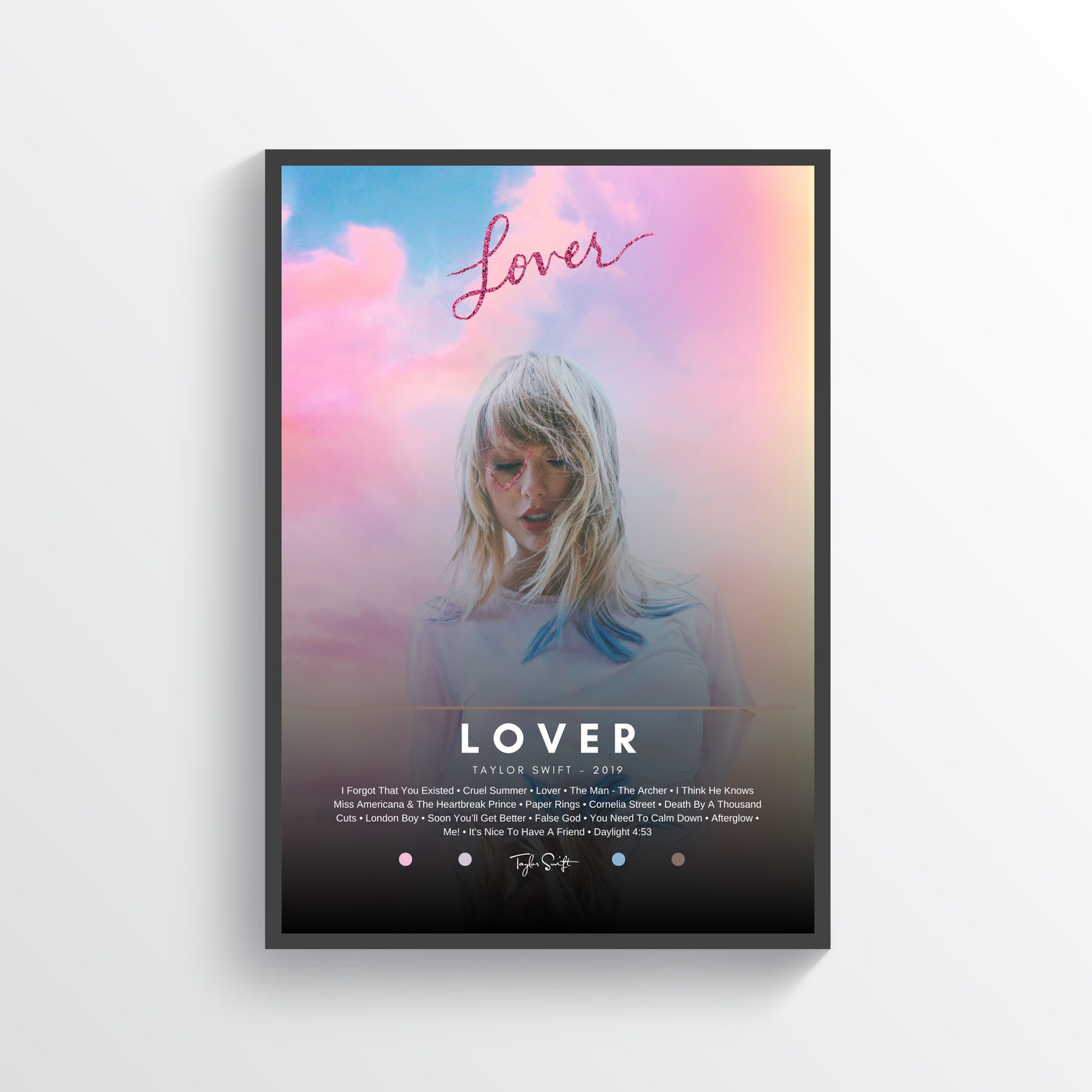 Lover By Taylor Swift Poster | Digital Download