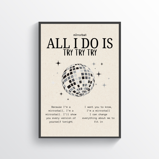 Mirrorball Poster • Taylor Swift