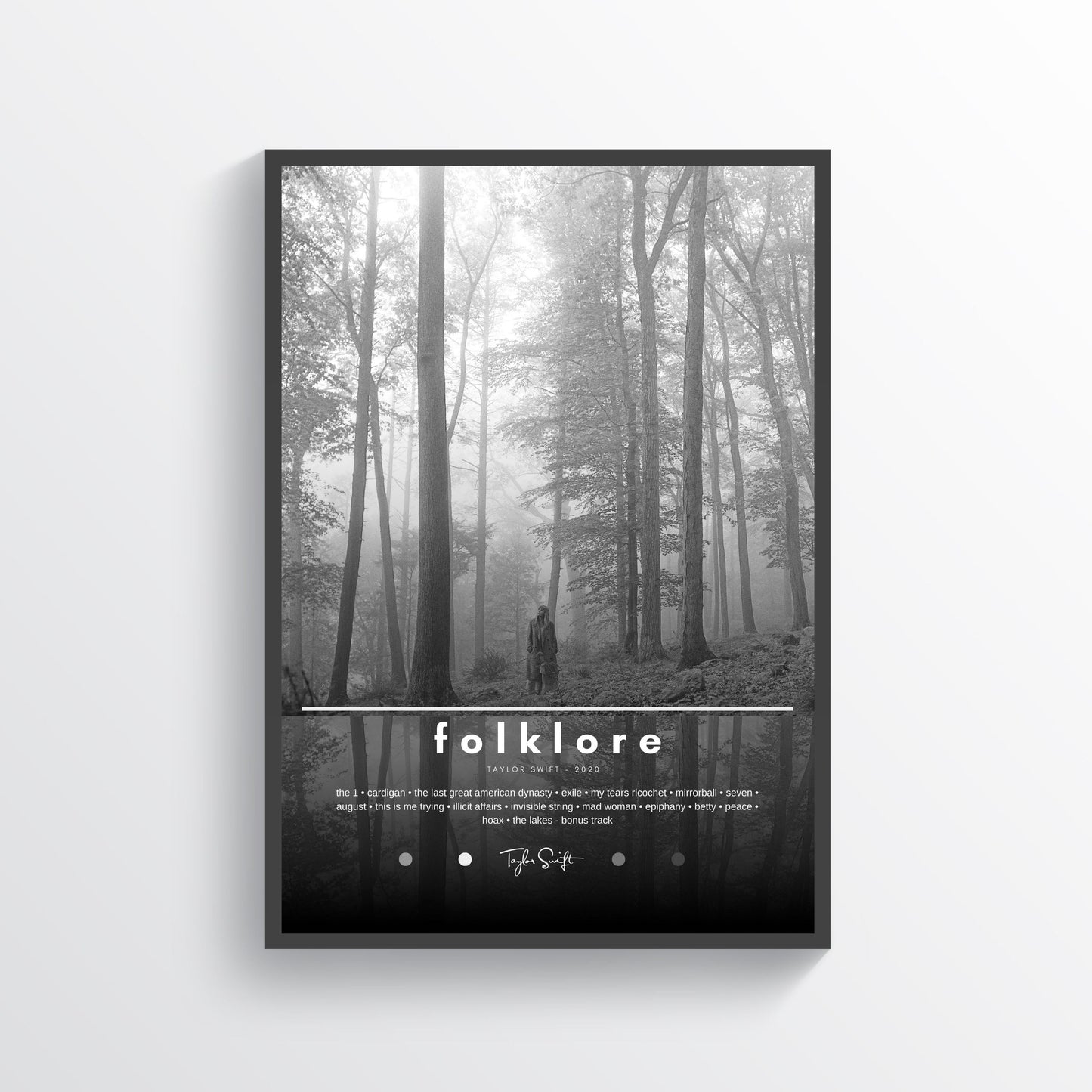 Folklore By Taylor Swift Poster | Digital Download