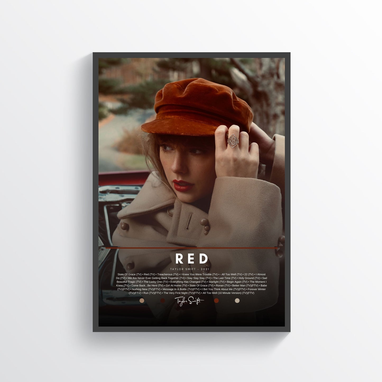 Red (TV) By Taylor Swift Poster | Digital Download