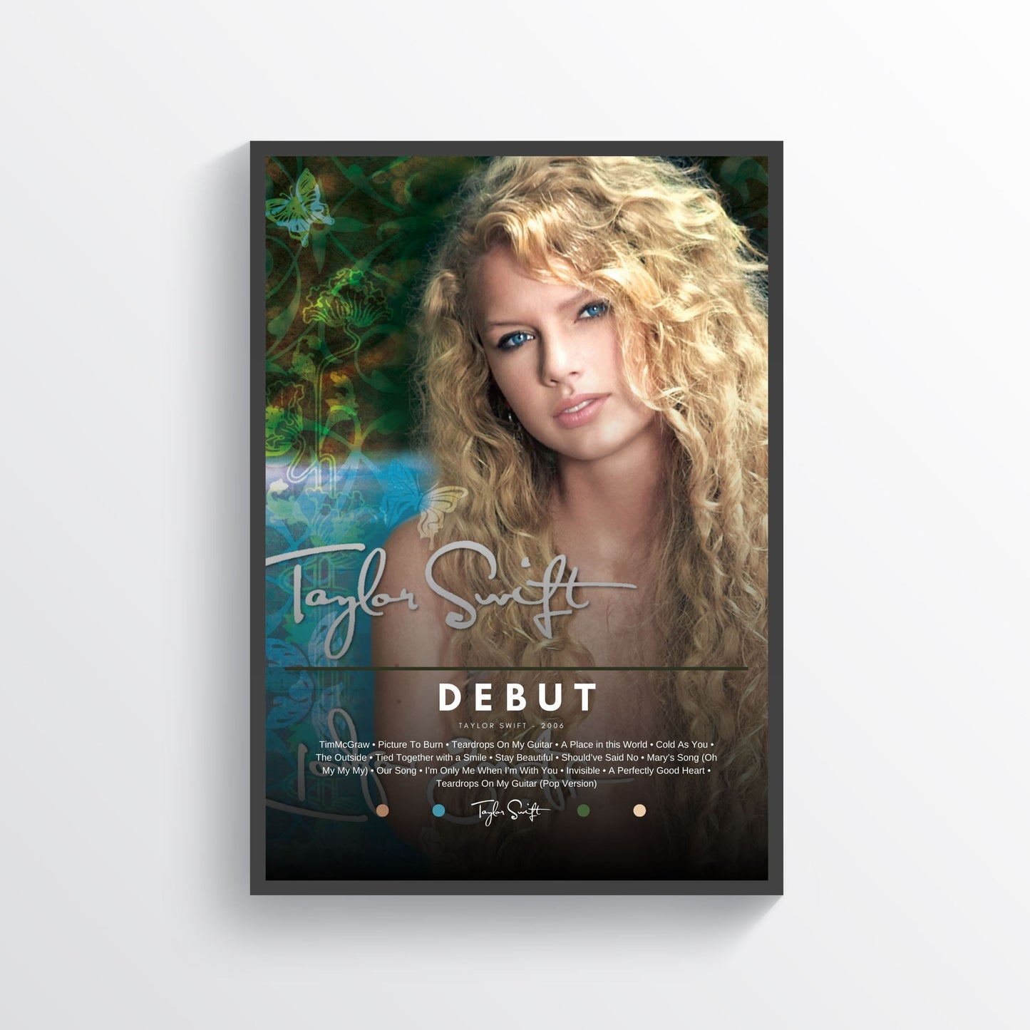 Debut By Taylor Swift Poster | Digital Download